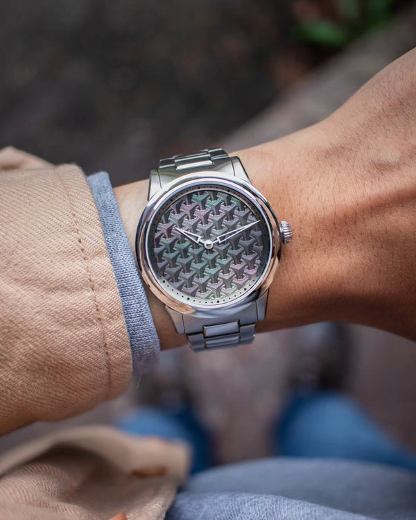 H-Link Stainless Steel Bracelet with On-The-Fly Micro Adjustment